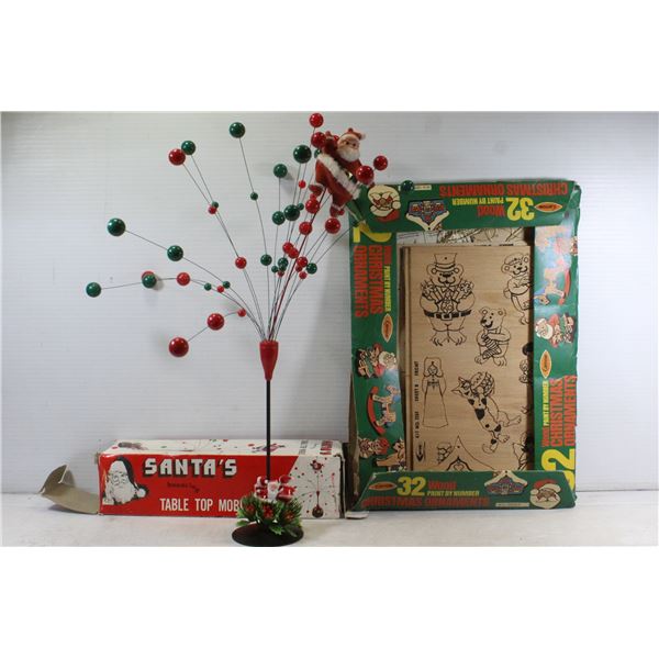 VINTAGE SANTA CLAUS CHRISTMAS DISPLAY