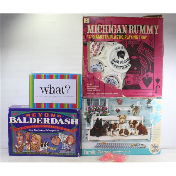 VINTAGE AND NEWER SET OF FAMILY HOME GAMES