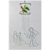 Image 1 : TWO CLEAR STAINED GLASS ANGEL WINDOW HANGERS