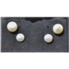 Image 1 : #180-FRESH WATER PEARLSTUD  EARRINGS 2 PAIRS