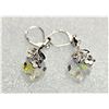 Image 1 : 23)  BAROQUE CUT SWAROVSKI CRYSTAL EARRINGS