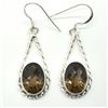 Image 1 : SV6-53 SILVER SMOKEY QUARTZ(12.6CT) EARRINGS