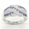 Image 1 : SV6-88 SILVER TANZANITE(1.8CT) RING