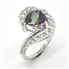 Image 2 : SV6-71 SILVER MYSTIC CZ(2.9CT) RING