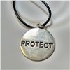 Image 1 : BZ604-59 SILVER "PROTECT" NECKLACE