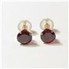 BZ604-52 10K  GARNET(1.6CT) EARRINGS