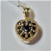 Image 1 : BZ604-78 SILVER SAPPHIRE AND RUBY REVERSIBLE PENDA