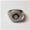 Image 1 : BZ604-72 SILVER CZ RING