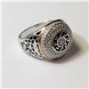 Image 2 : BZ604-72 SILVER CZ RING