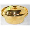 Image 1 : 1950'S HALL CHINA CASSEROLE 22 KT GOLD GLAZE