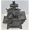 Image 1 : MINIATURE CAST IRON STOVE W/POTS PANS