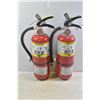 Image 1 : LOT OF 2 X  5-7LBS CHARGED FIRE EXTINGUISHER