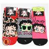Image 1 : 3 NEW PAIRS OF BETTY BOOP THEME WOMEN'S SOCKS