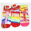 Image 1 : 3 NEW PAIRS OF ASSORTED CANDY THEME WOMEN'S SOCKS