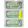 Image 1 : LOT OF 3 1967 CENTENNIAL & 1 DOLLAR UNCIRCULATED