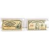 Image 1 : 1900 & 1923 SHINPLASTER 25 CENT NOTES