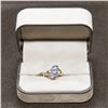 Image 1 : BZ601-18) 10KT WHITE GOLD SAPPHIRE 