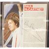 Image 2 : PAUL MCCARTNEY AUTOGRAPHED AND PROFESSIONALLY