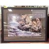 Image 1 : FRAMED CHEETAH PRINT APPROX 34" X 44"