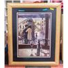 Image 1 : PROFESSIONALLY FRAMED "FRENCH CAFE VIEW" WALL
