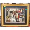 Image 1 : PROFESSIONALLY FRAMED "RED UMBRELLA AT