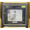 Image 1 : ROBERT BATEMAN 1986 SNOWY OWL PICTURE, 19" X 18"