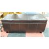 Image 1 : DARK BROWN STORAGE OTTOMAN W/ LID