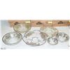 COLLECTION SILVER OVERLAY CANDY & SERVING  DISHES