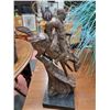 Image 2 : REMMINGTON SOLID BRONZE STATUE APPROX 14" TALL