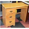 WOOD 3 DRAWERS DESK APPROX H-30" W-18" L-34"