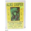 Image 1 : 1972 ALICE COOPER CONCERT POSTER - REPRODUCTION
