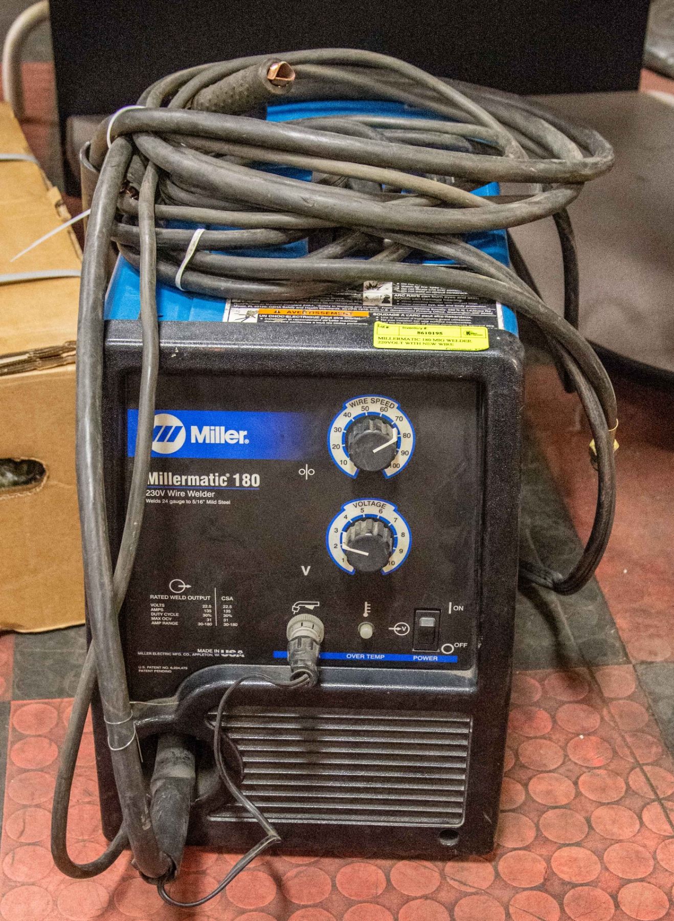 MILLERMATIC 180 MIG WELDER 220VOLT WITH NEW WIRE