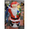 Image 1 : 40" LIGHT UP PLASTIC SANTA - 1995