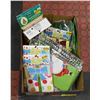 Image 1 : BOX OF ASSORTED NEW CHRISTMAS CRAFTING LOT