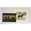 Image 1 : LOT OF 4 HORSE PRINTS