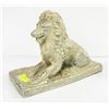 Image 1 : MALE LION STATUE - PEBBLED STONE FINISH