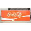 Image 1 : LARGE PLASTIC COCA-COLA SIGN