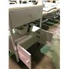 Image 2 : WHITE 2 TIER, 2 DOOR, SINGLE DRAWER, MOBILE BEAUTICIAN CART WITH FULLY ADJUSTABLE ILLUMINATED