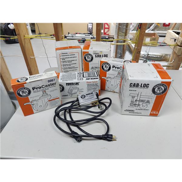 Casters & Locking Power Switches