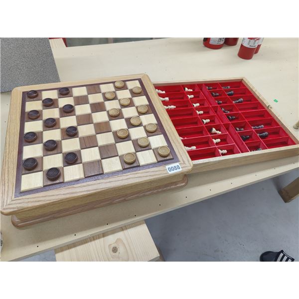 Handmade Checkers/Chess Set Beck Auctions Inc.