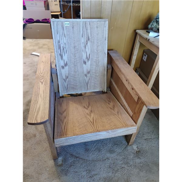 Handmade Wooden Reclining Chair