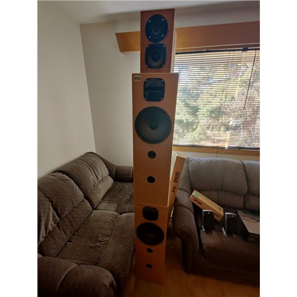 Homemade Wooden Speaker Collumns