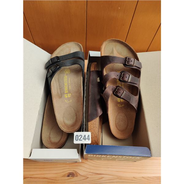 Set of Birkenstock Sandals, Like-New