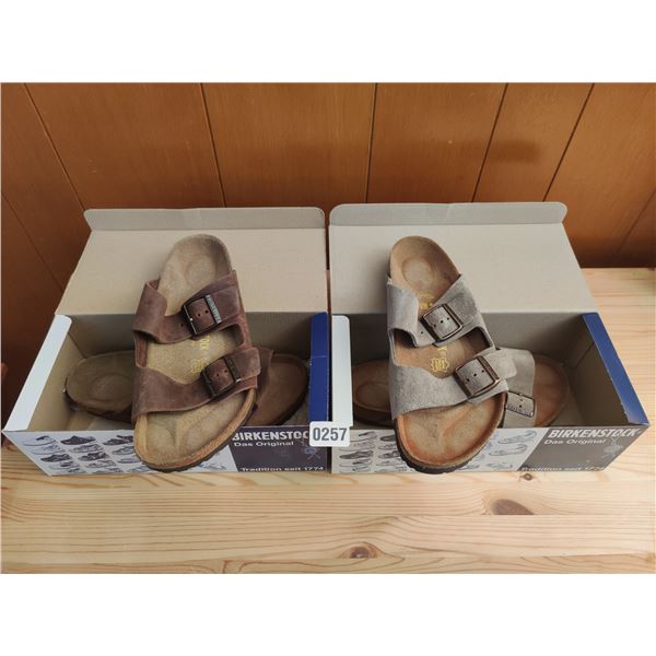 Set of Birkenstock Sandals, Like-New
