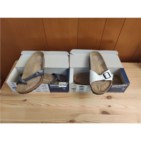 Set of Birkenstock Sandals, Like-New