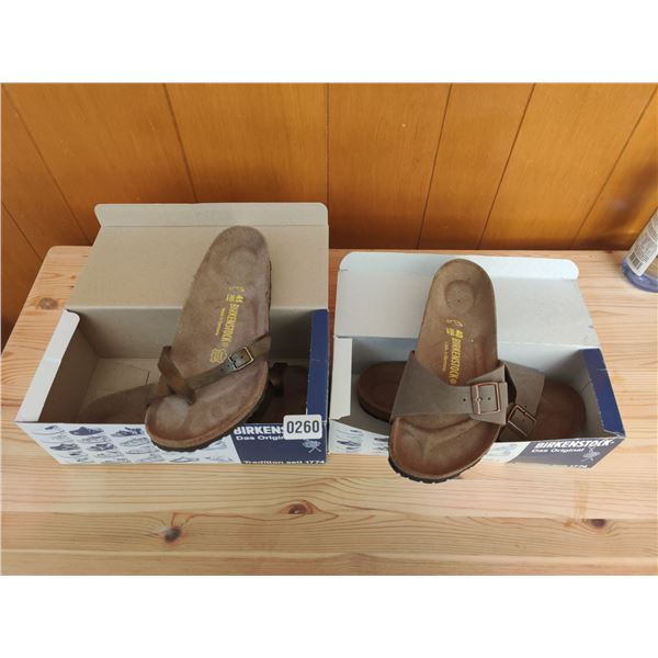 Set of Birkenstock Sandals, Like-New