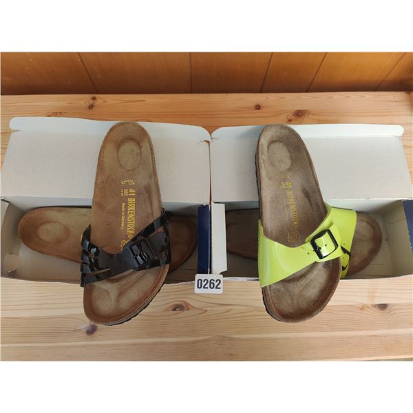 Set of Birkenstock Sandals, Like-New