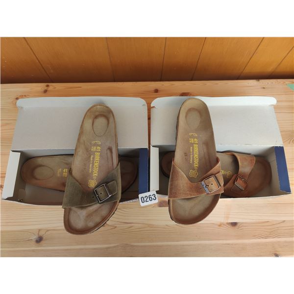 Set of Birkenstock Sandals, Like-New