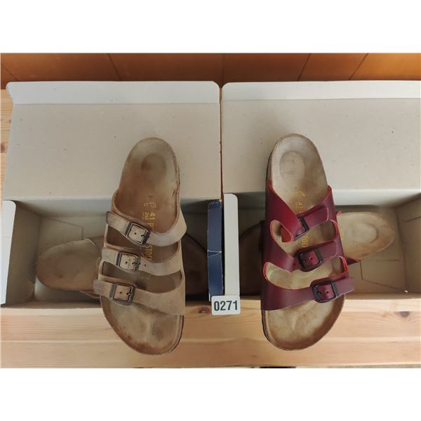 Set of Birkenstock Sandals, Like-New