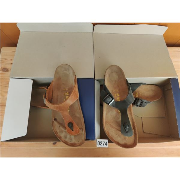 Set of Birkenstock Sandals, Like-New